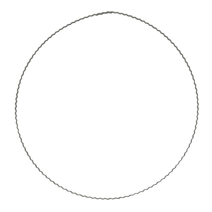 Anneaux en fil métallique ondulé ø25 cm - Rayher Argenté