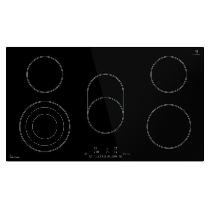 Plaque vitrocéramique 90 cm 8,5 kW 5 Zones de cuisson 15 niveaux de puissance