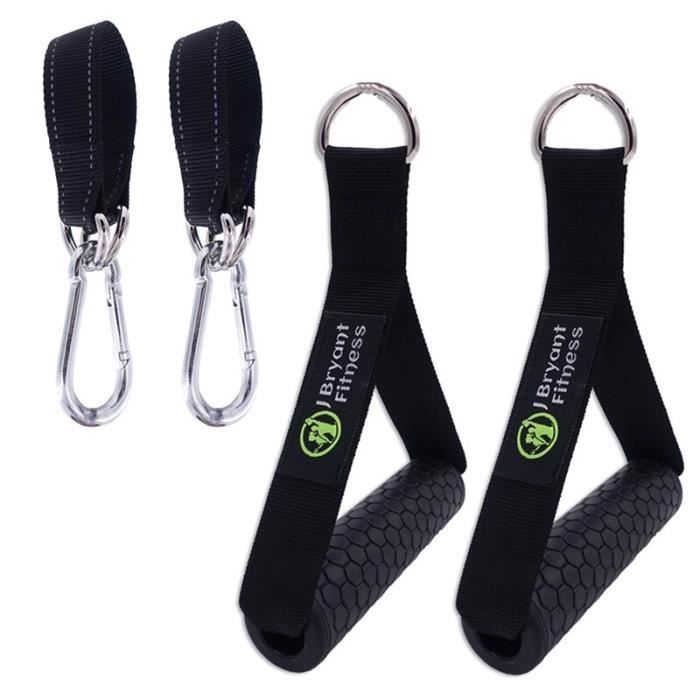 attache cable musculation equipement Poignée de gymnastique antidérapante d-ring tirer la barre de - Modèle: Set C - HSJSTLDA06011