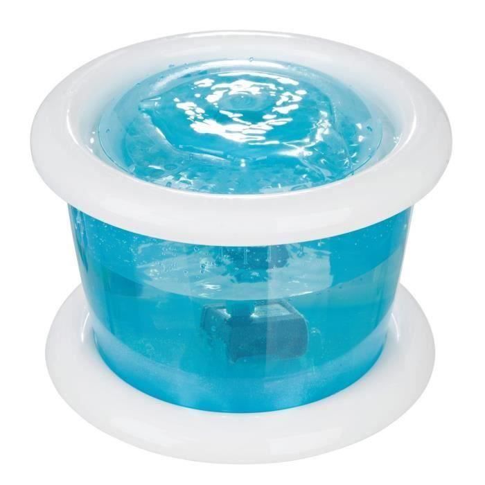 TRIXIE Distributeur automatique d'eau Bubble Stream 3l - Bleu et blanc - Pour chien Aw72192