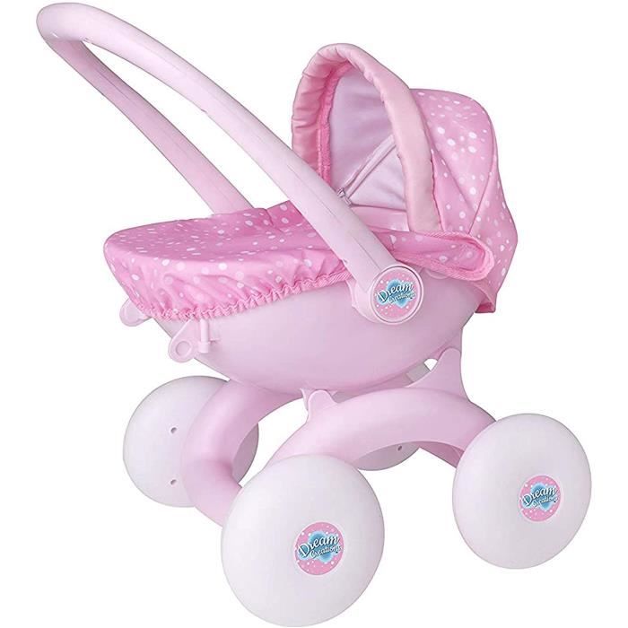 HTI Toys Dream Creations 4 en 1 Mon Premier Landau - Poupée pour Enfants à partir de 3 Ans