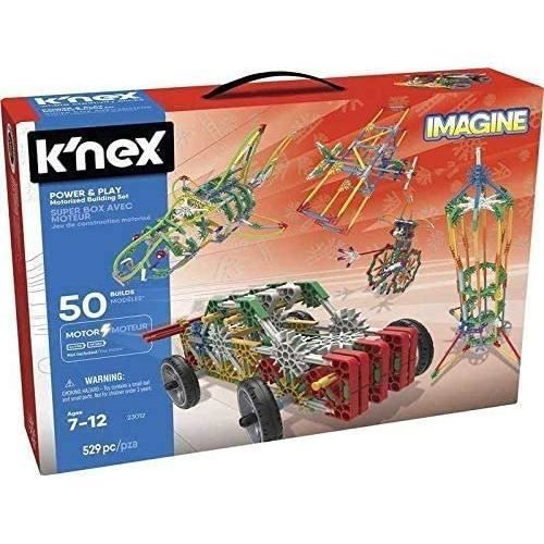 VEHICULE A CONSTRUIRE ENGIN TERRESTRE A CONSTRUIREK'nex - Jeux de Construction Malette Imagine + Moteur , 529 Pièces-. 465