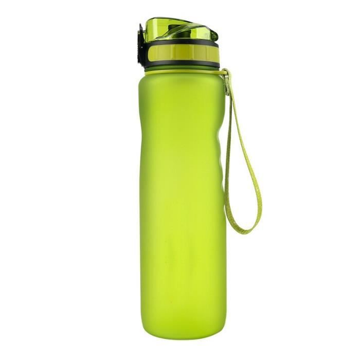 Gourde - Bouteille isotherme,Nouvelle bouteille d'eau de 1000ML,infuseur en plastique,pour boissons,Sports de plein - Type green