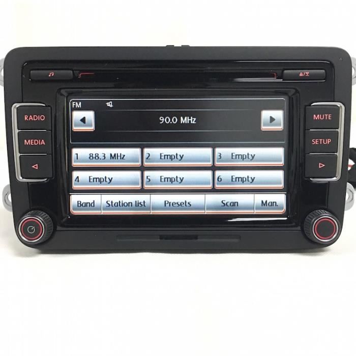 autoradio stéréo RCD510, lecteur CD, USB, AUX SD, avec Code, pour VW Tiguan Golf 5-6, Jetta MK5-MK6, Passat,