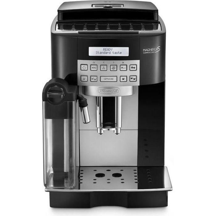 ECAM22.360.B Machine expresso avec broyeur à grains Magnificas Cappuccino - Noir/Argent