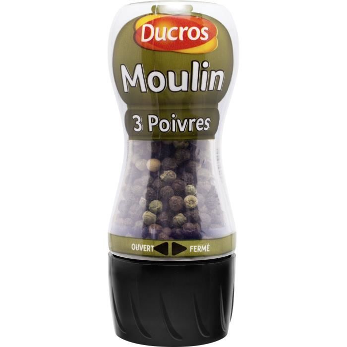 DUCROS Moulin 3 Poivres - 34 g