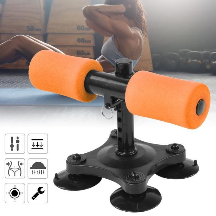 Barre d'Exercice de Redressement Assis Machine Abdominale de Fitness Assistant Équipement(Orange )-HEN