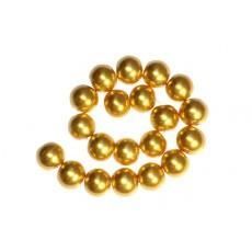 200 x Perle en Verre Nacrée 4mm Doré Clair