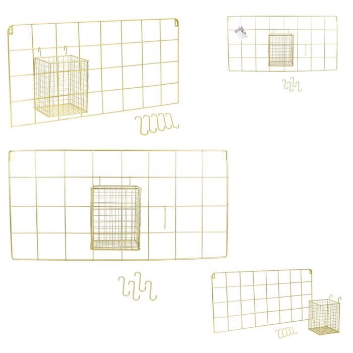 THE HOME DECO FACTORY Support mural filaire Pot M12 - 5 crochets
