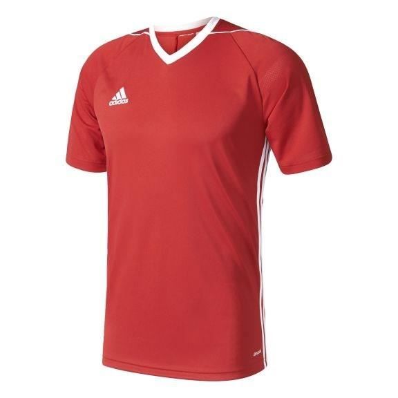 ADIDAS Maillot de Football Tiro 17 Rouge / Blanc