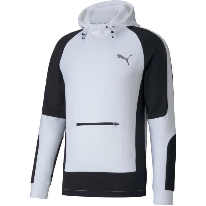 Sweat à capuche - PUMA - Evostripe - Blanc