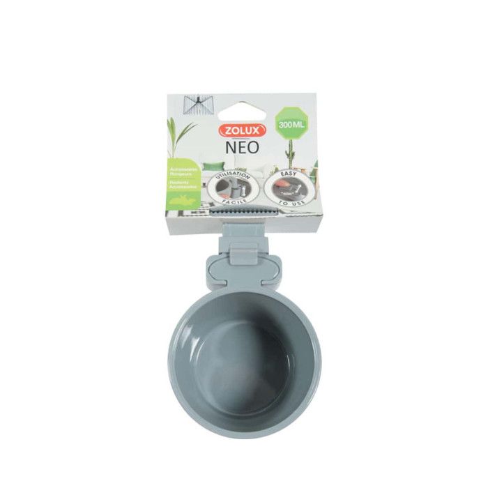 Mangeoire ZOLUX À fixer - Gris - 300 ml - 206695