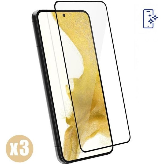 2x Verre Trempé pour Samsung Galaxy S22 - Protection Antichoc 3D Incurvé