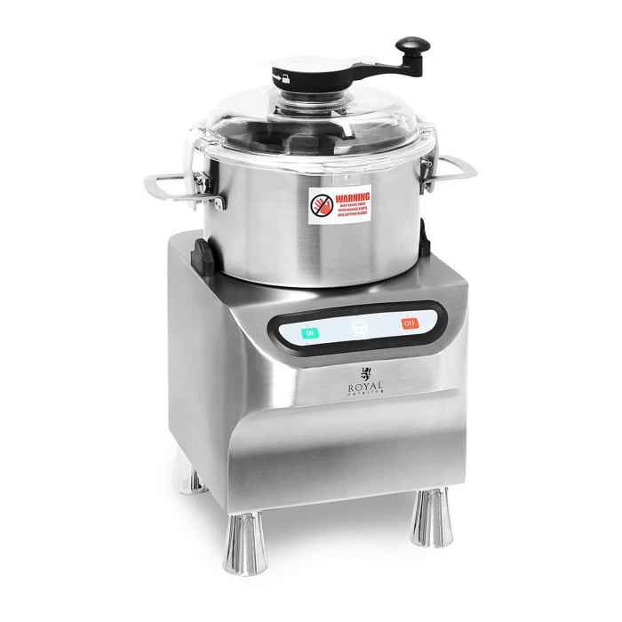 Robot Culinaire Cutter De Cuisine Hachoir À Viande De Table Inox Cuve 5L 800W