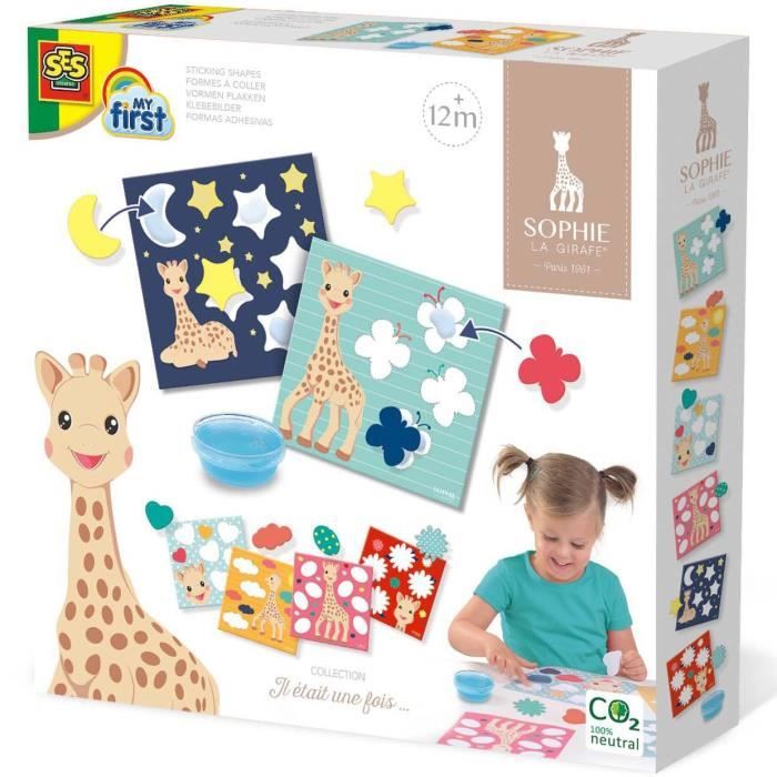 SOPHIE LA GIRAFE Formes à coller