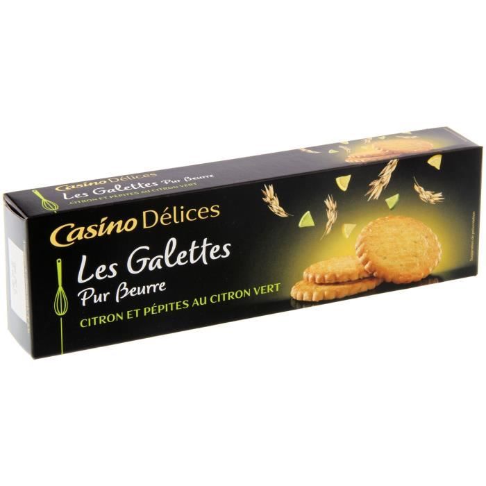 CASINO DELICES Galettes au Citron vert - 100g