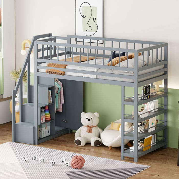Housse Anti-escalade Pour Lit Superposé - Tissu Oxford + PVC, 79x38 Cm, Gris, Sécurité Enfants, Empêche La Montée Sans Surveillance - 6