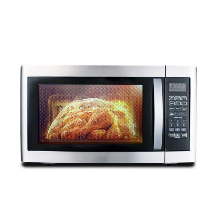 Four à micro-ondes multifonctionnel sur pied avec grill Smad 42L 1100W Noir Grill 1200W~1400W - Smad