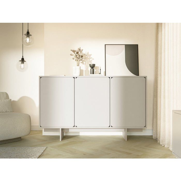 Buffet 3 portes - WUWU - 150 cm - grège