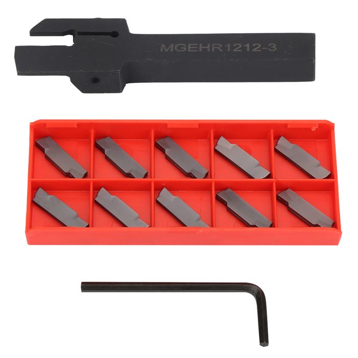 Lot De 10 Inserts Carbure Tungstène Rainurage 2 Mm - Pour Outils Tour MGEHR/MGIVR - Référence MGMN200-G