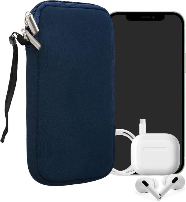 Housse Protection Smartphone Universelle L - Similicuir Gris, Fermeture éclair, Message Humoristique - 9