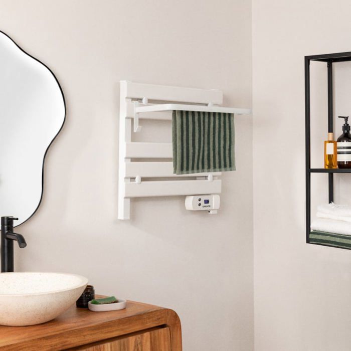 Porte-serviettes électrique - Warm Towel Mini - 150W - Aluminium - Programmable - IP24