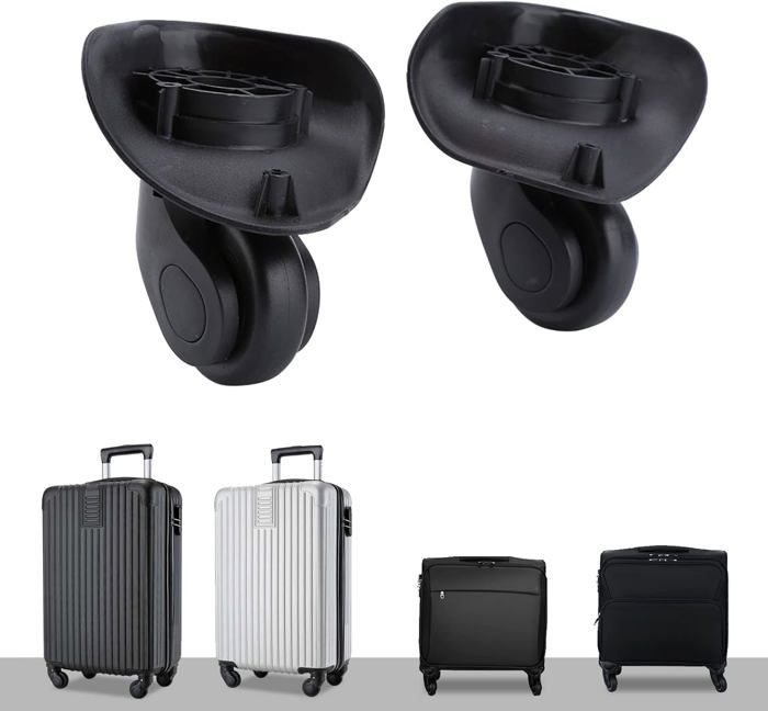 Lot De 2 Roulettes Pour Valise Souple Roues Pivotantes De Remplacement