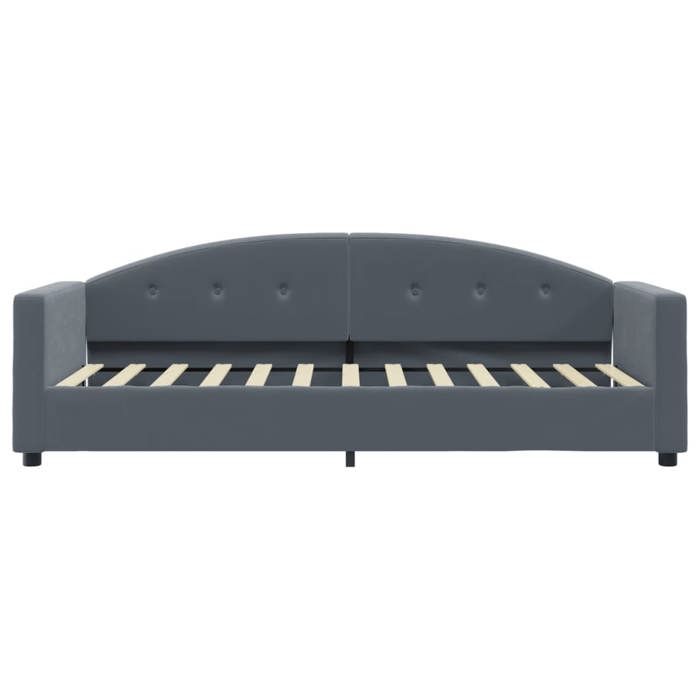 Banquette lit 2 places 90 (180) x 190 cm avec tiroirs et lit gigogne, blanc