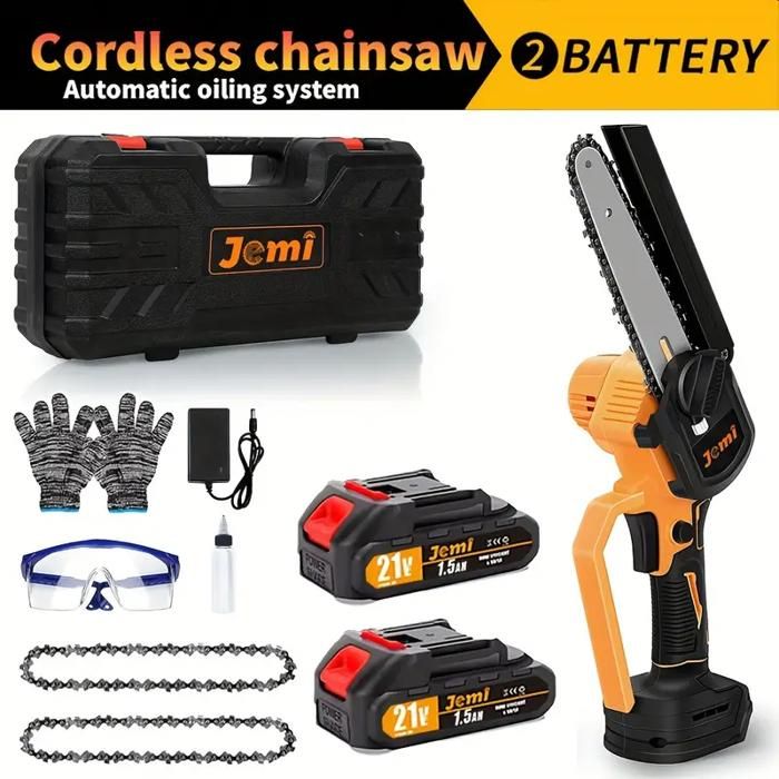 FULLOVE Tronçonneuse électrique Sans Fil, Tronçonneuse Sans Fil, Mini