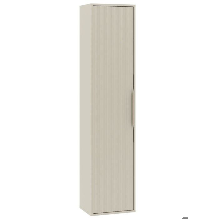 Armoire de salle de bain Rimini 38 x 33 x 170 cm - Beige - Colonne suspendue 1 porte