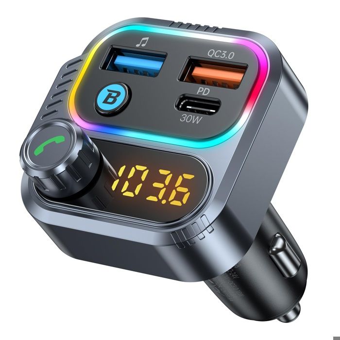 TRANSMETTEUR FM DE VOITURE Transmetteur FM Bluetooth Kit de Voiture