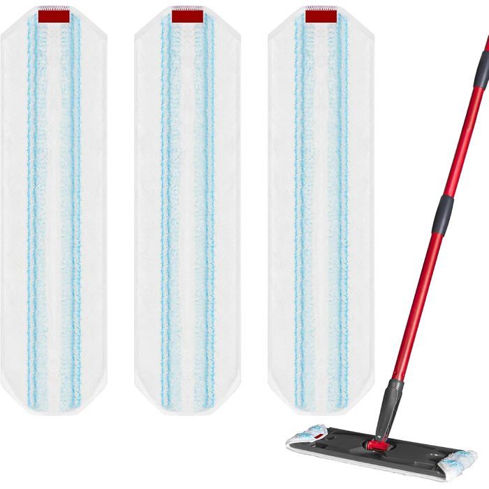 6 Pièces Recharge Microfibre Pour Vileda H2PrO - Lavette Absorbante Pour Balai Serpillière - Tous Sols Durs