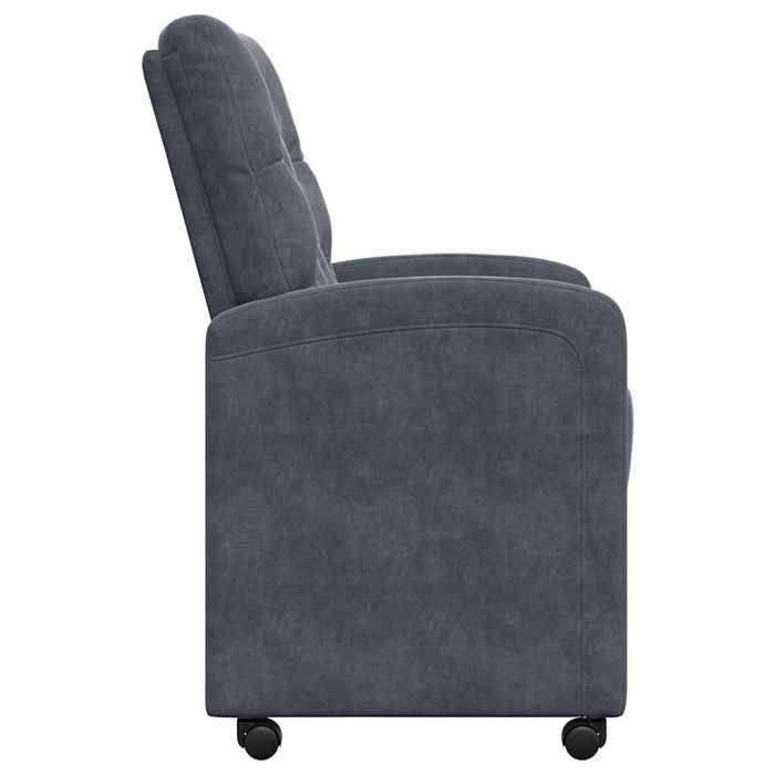 TOP 2026 Chaises de Salle à Manger avec Roues 2 pcs - 2 PLACES - Meuble de cuisine - Gris foncé - 58x67x97 cm ccc1856
