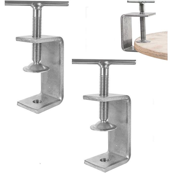 2 Pièces Ensemble Mini Serre Joint en c 78 mm Acier Inoxydable Serre-joints c Robustes Torsion à la Main Serre Joint pour Travai