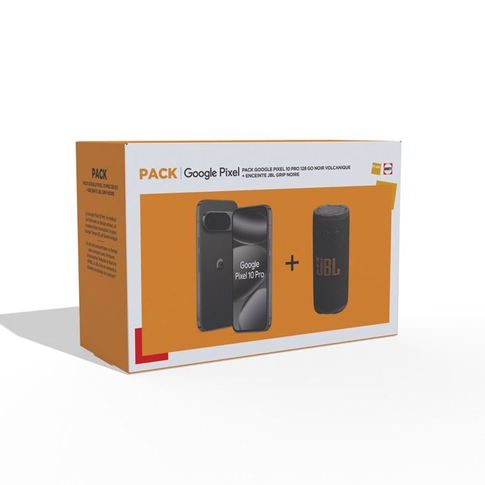 Pack Fnac Pixel 10 Pro 6 3 5G Double SIM + Enceinte JBL Grip