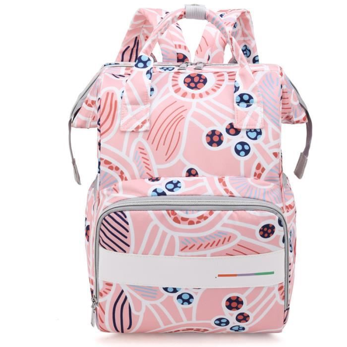 Plante Herbe Feuilles Vertes Sac à Langer Sac à Dos Grande Capacité