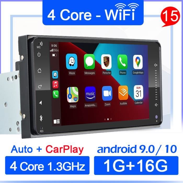 1G 16G Carplay Autoradio Android 10, Lecteur Multimédia Universel