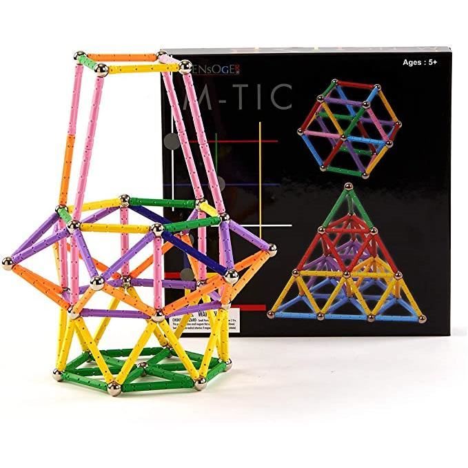 Blocs de tri de formes géométriques Montessori - Jouet d'empilage pour