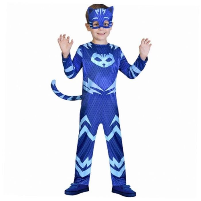 déguisement enfant pyjamasques - yoyo - combinaison et masque - garçon - 2 ans - bleu