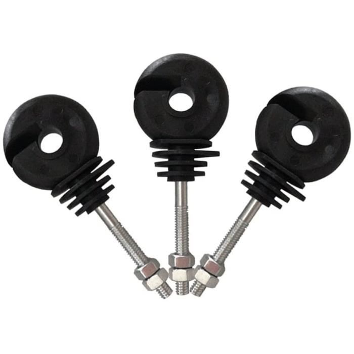 Lot De 600 Isolateurs De Clôture Électrique à Visser - 6 Mm - Pour Fil Et Poteau En Bois - Jardin Et Ferme