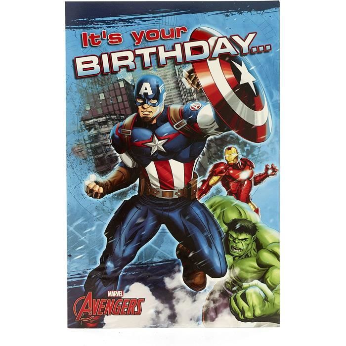 Carte D Anniversaire Marvel Pour Garcon 0 1 371 Cdiscount Beaux Arts Et Loisirs Creatifs