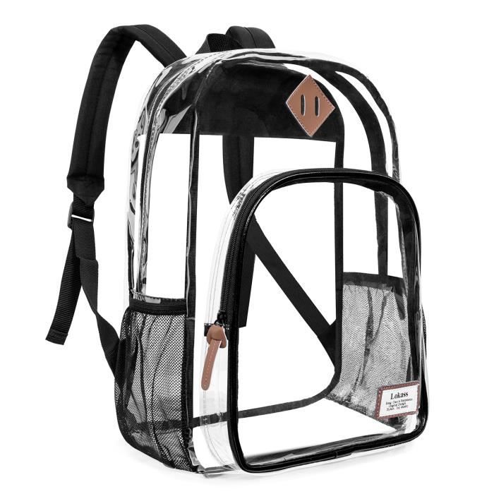 Sac a dos d cole transparent Noir Cdiscount Bagagerie