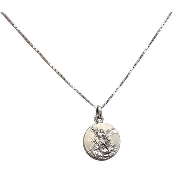 Pendentif Médaille Ronde Personnalisable En Argent Massif 925/000 - Bijouxia