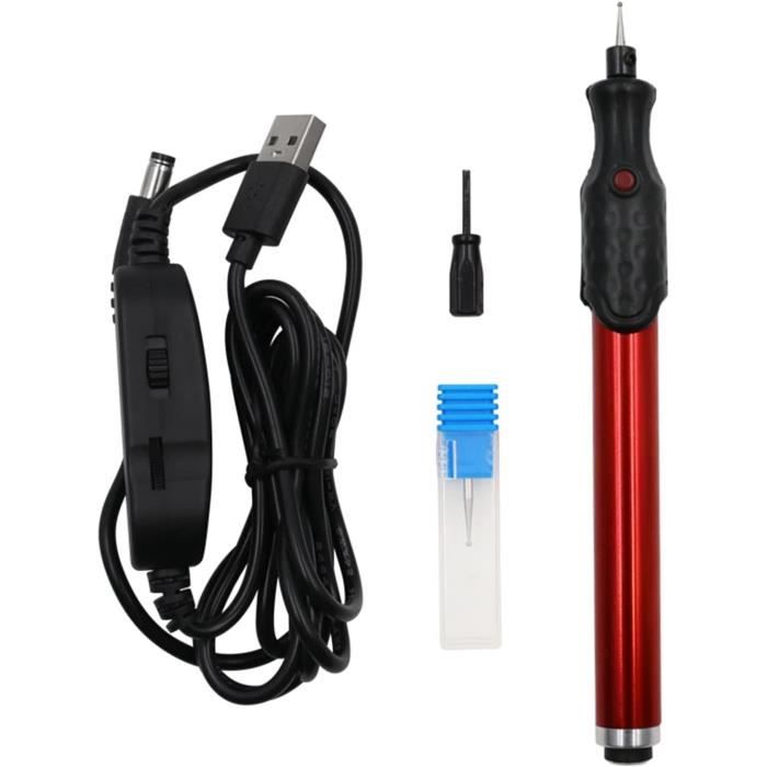 Picmondoo - E-Painter Pour Diamond Painting - BLEU - Stylo Sans Fil Avec Pompe à Vide - Accessoire Pour Poser Des Pierres AB Sans Cire