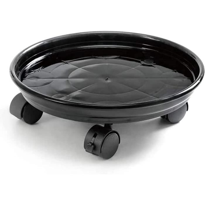 Support De Plantes Mobile Avec Roulettes OFFSCH - Plateau Rond Pour Pots, Intérieur/extérieur, Balcon Et Jardin - 8