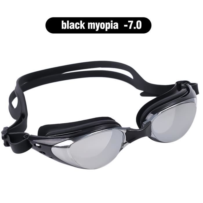 Noir 7.0 Lunettes de natation myopie pour adultes et enfants lunettes de plongee dioptriques en silicone Cdiscount Sport