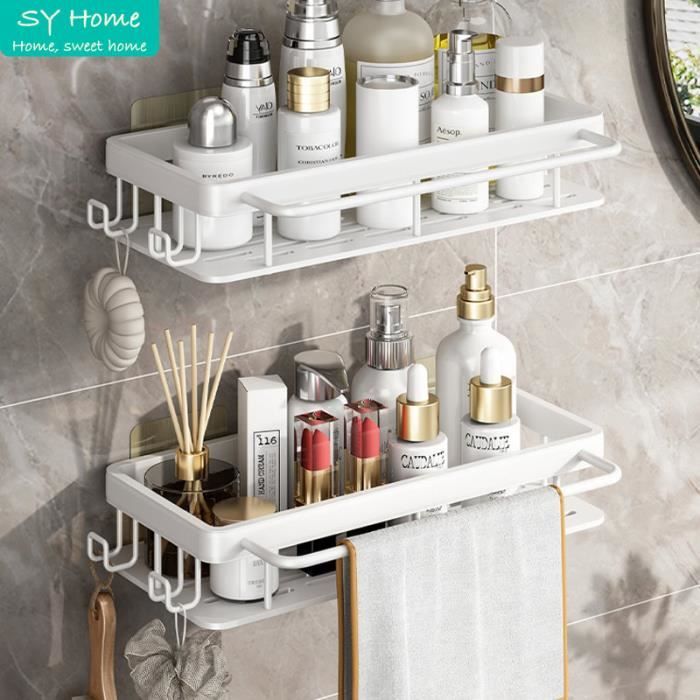 Étagère De Douche, Etagere Salle De Bain, Sans Percage, Auto-adhésif Panier De Douche Sans Perçage Etagère De Salle De Bain Aci A292 - Maison