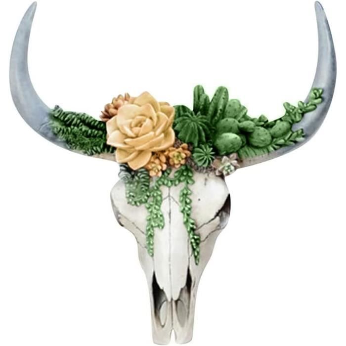 Pot De Fleurs En Résine En Forme De Crâne – Décoration Gothique Halloween – Jardinière Bureau Ou Maison – 22 X 15 Cm