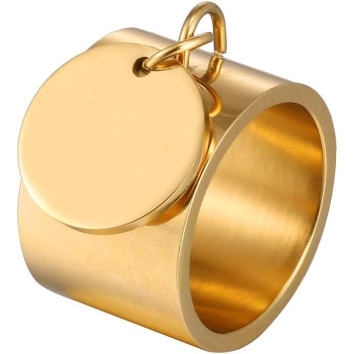 Bague Medaille Femme Personnalise Avec Pendentif En Acier Gravee Nom Cadeau Personnalise Promesse Anneau u11856 Cdiscount