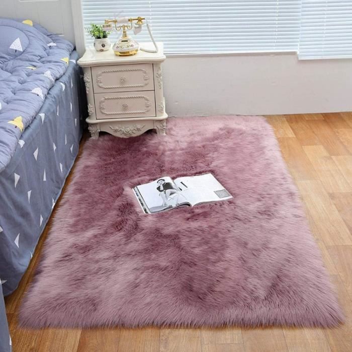 Faux Peau De Mouton En Laine Tapis,Grande Antidérapant Tapis Canapé